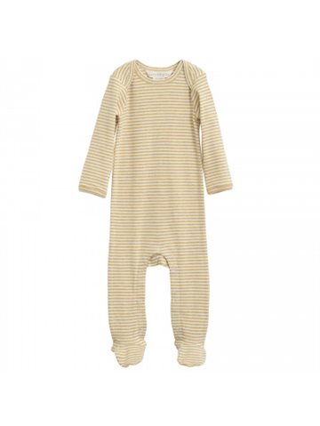 Serendipity - Baby Stribet Dragt - Kamille/Off White