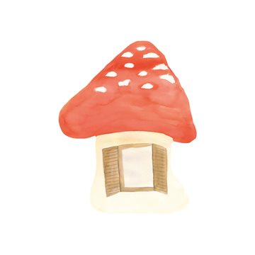 Thats Mine Wall Stickers Little mush room red