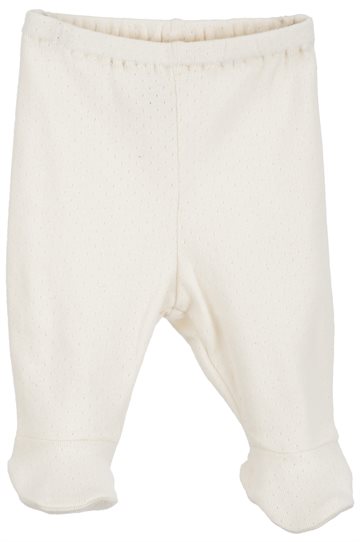 Serendipity - Newborn Pants w. Feet // Offwhite