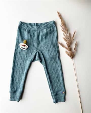 Joha - Leggings (merinould) -  Isblå