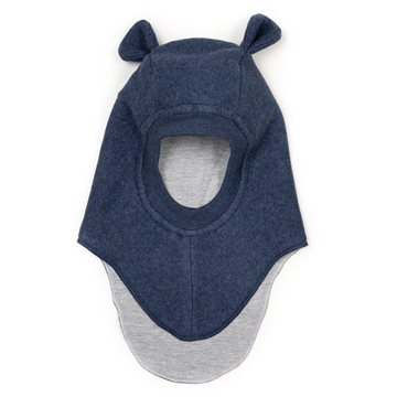 Huttelihut - Balaclava w. ears Cot Fleece -  Navy