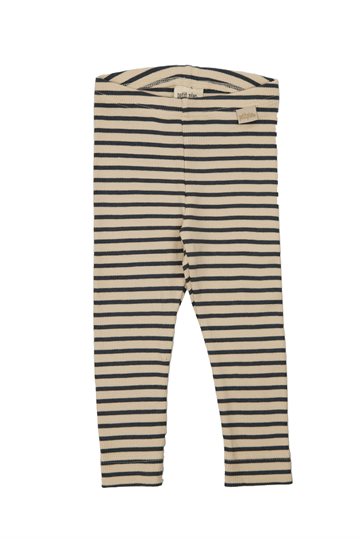 Petit Piao Legging Modal stribe - Turbulence Tapioka