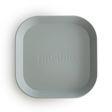 Mushie service firkantet tallerken - Sage