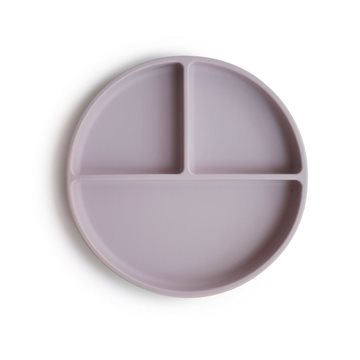 Mushie Silikone tallerken - Soft Lilac