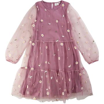 The New - Bolette LS Dress // Lilas + Gratis hår elastik