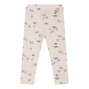 Petit Piao Leggings, Print - Blue Bird