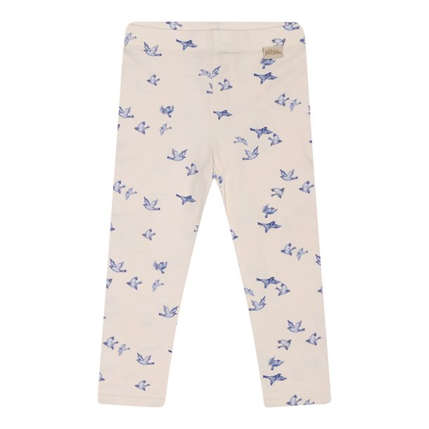 Petit Piao Leggings, Print - Blue Bird