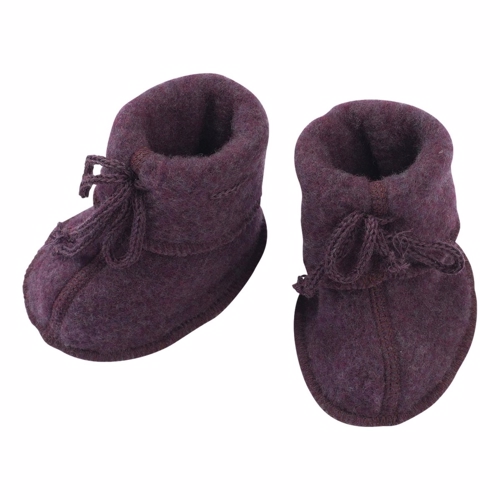 Engel - Baby booties //Purple Melange