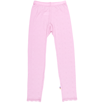 Joha - Leggings med blonde (uld/silke) - rosa