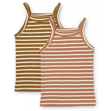 Liewood - Naomi undertrøje -2 pak // stripe: Tuscany rose multi mix