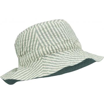 Liewood - Sander solhat vendbar //Stripe: Pebbermint/sandy