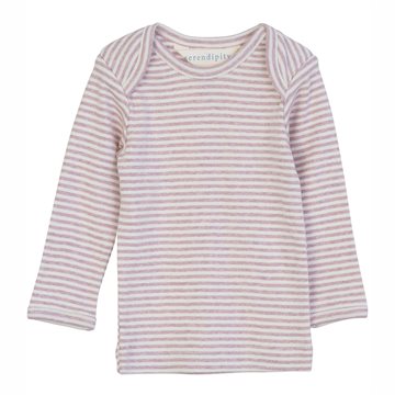 Serendipity - Baby T-shirt LS - Lilac,Offwhite