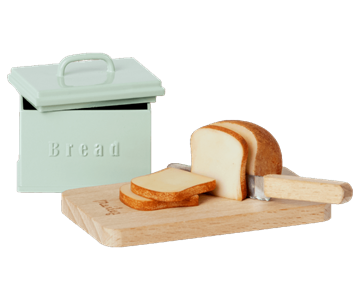 Maileg Miniature brødkasse med skærebræt