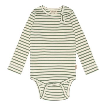Petit Piao - Body LS Modal - Spring Green/Offwhite