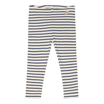 Petit Piao Leggings, Striber - Moonlight Blue/Offwhite 
