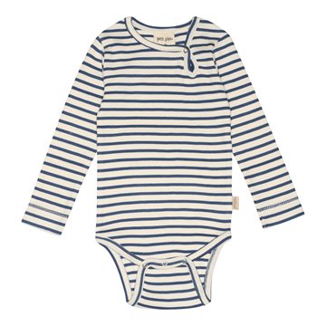 Petit Piao - Body LS Modal - Moonlight Blue/Offwhite