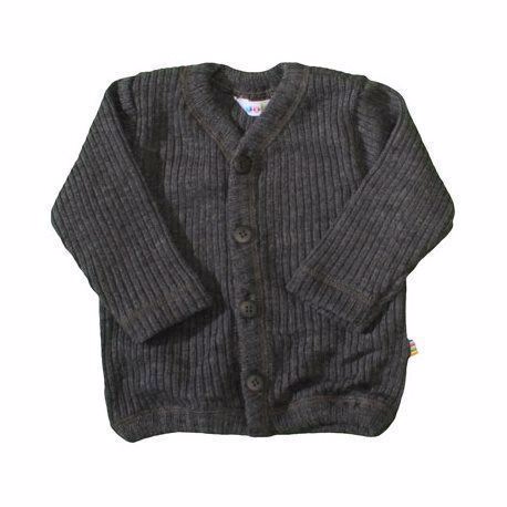 Joha - Cardigan (uld) - Coke Melange (Dark Grey)