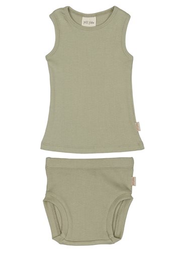 Petit Piao - Underwear Set Modal Baby - Desert Sage